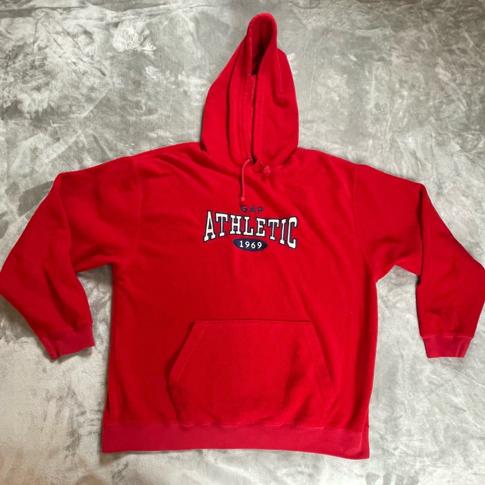 Classic GAP Men's Red Athletic Hoodie XL